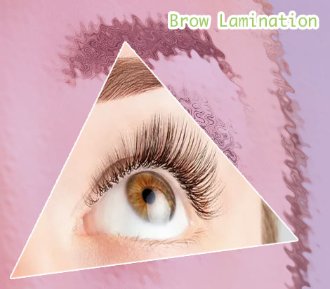 Brow lamination and eyelash extensions