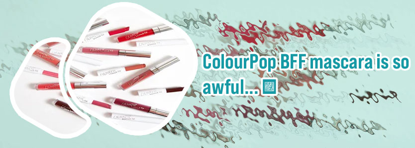 Colourpop left on red mascara