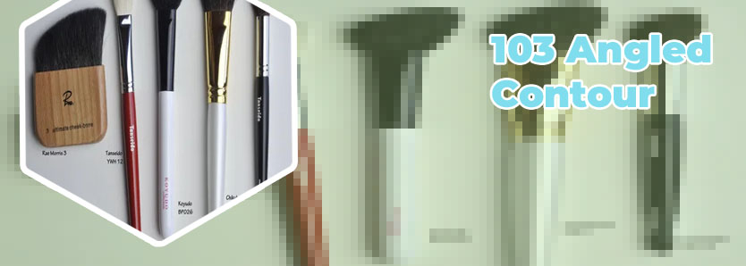 Contour makeup brush